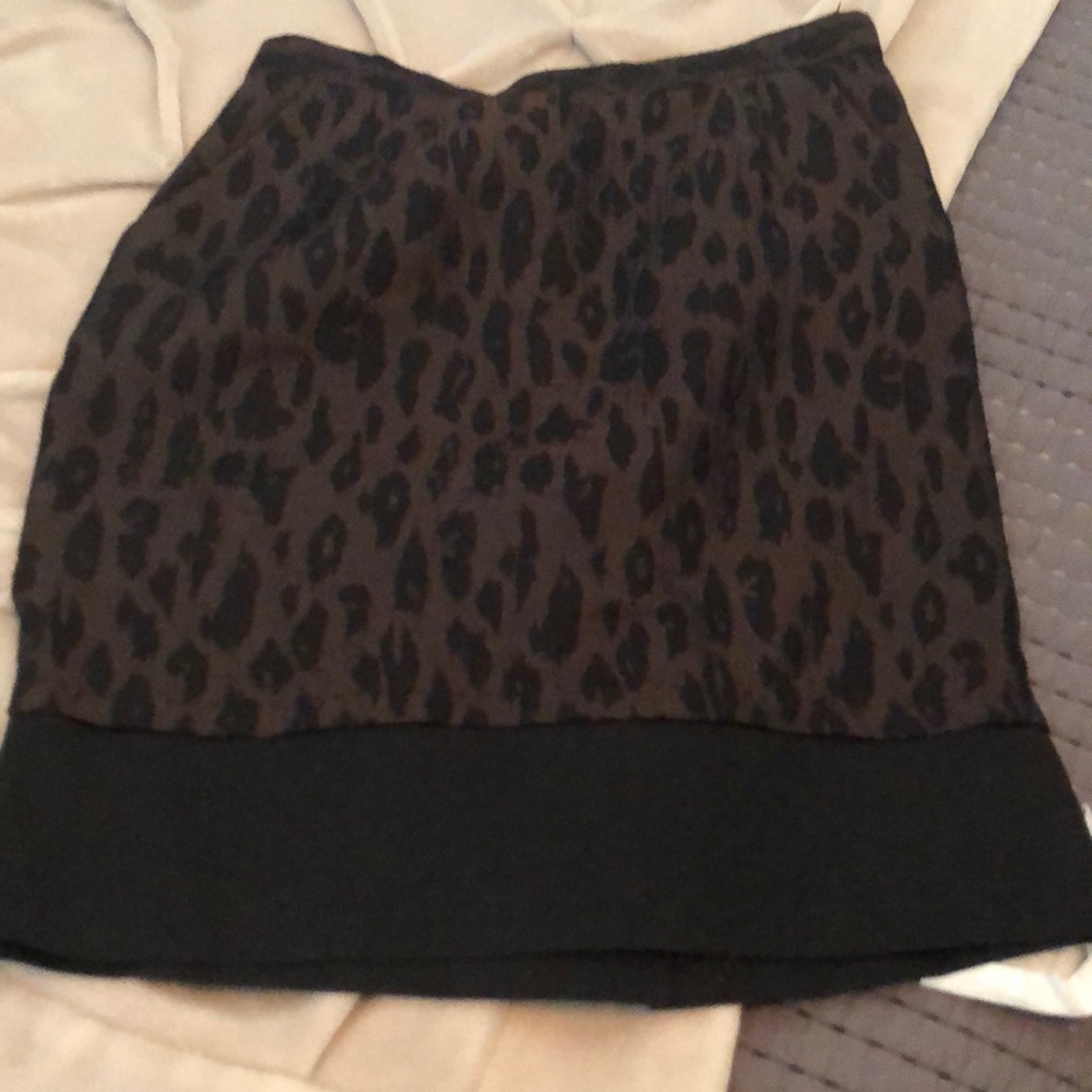 Leopard print skirt